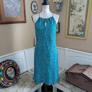 2000s Express Leopard Print Halter Midi